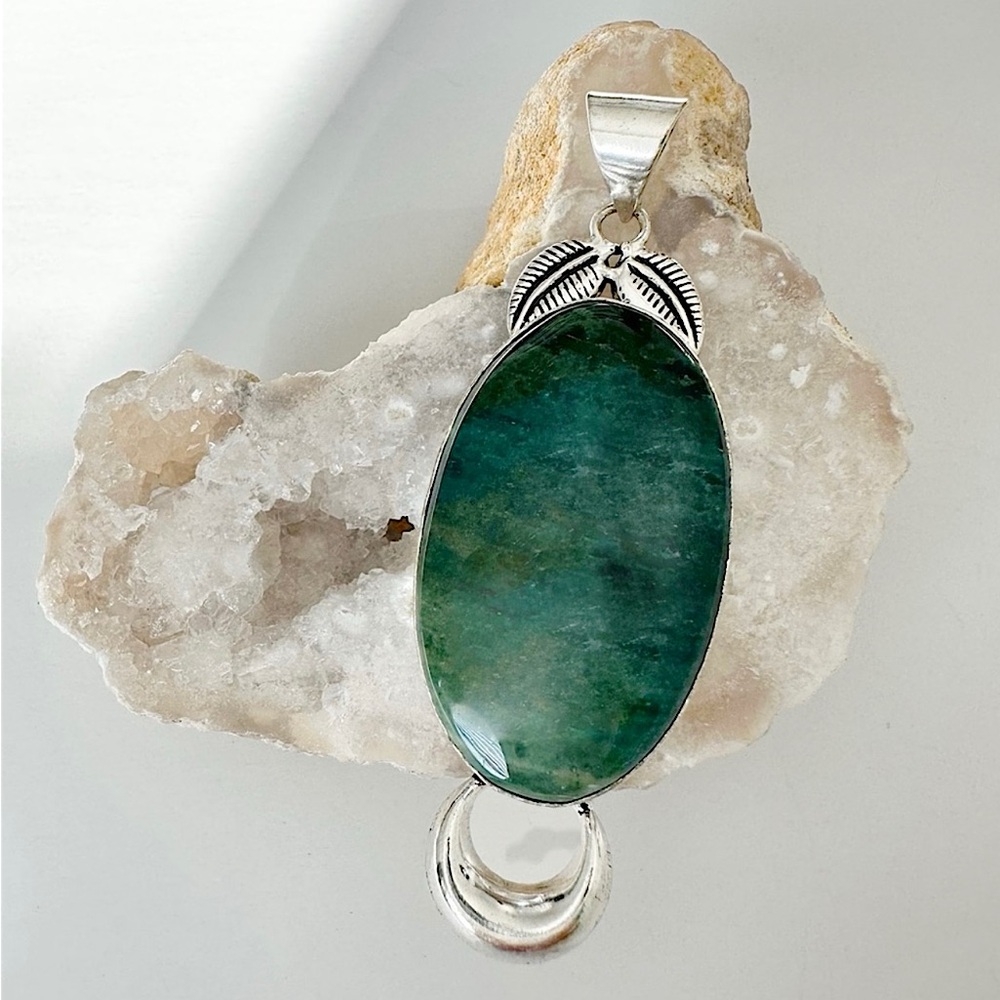 Emerald Moon Pendant